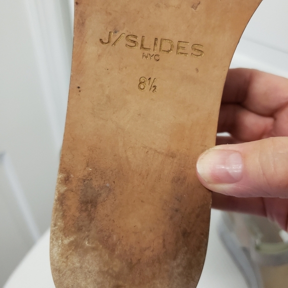 J/Slides Bronze Metallic Quest Platform Sandals Size 8.5, Stylish, Chic - Picture 15 of 16